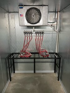 walk-in cooler short draw draft system