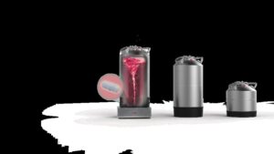 Micro Matic system with mixing base and beverage tanks